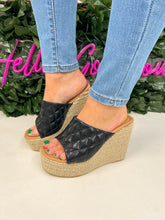The Erica - Quilted Mule Wedges